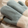 Warme Strickhandschuhe