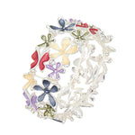 Buntes Schmetterlings-Blumen Armband