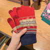 Warme Strickhandschuhe