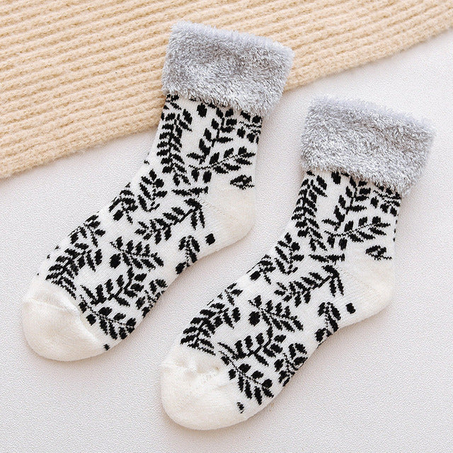 Warme Plüschsocken