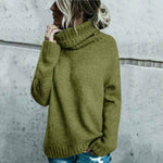 Eleganter Rollkragen-Strickpullover