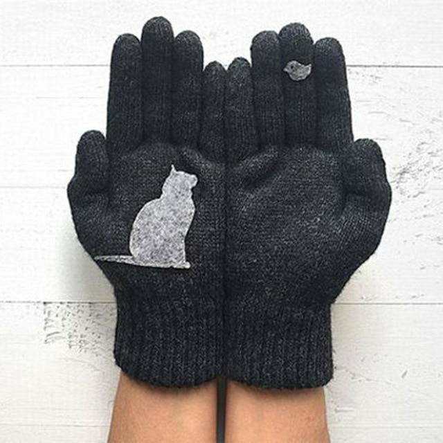 Warme Bedruckte Süße Handschuhe