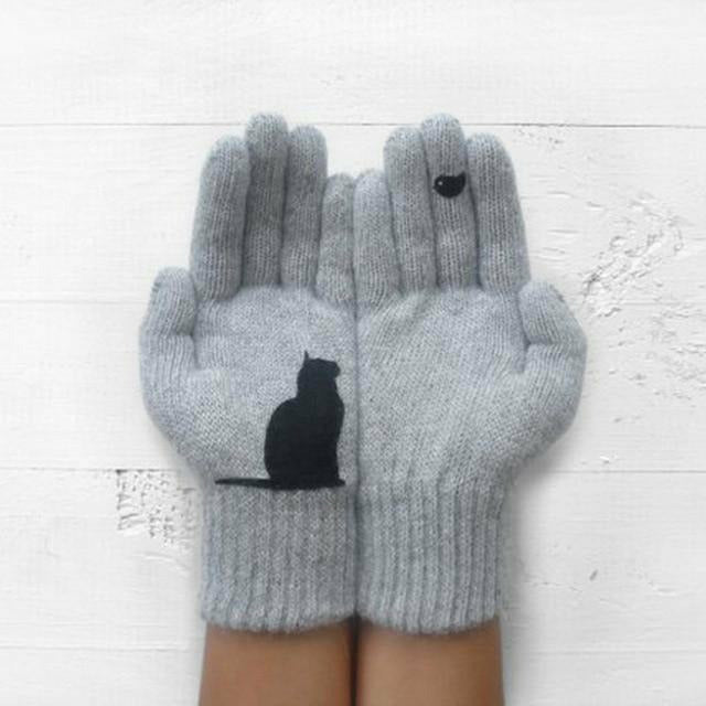 Warme Bedruckte Süße Handschuhe